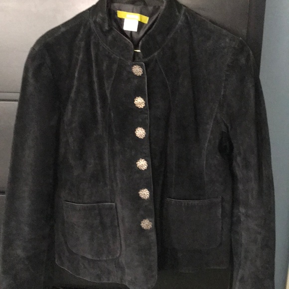 Acorn Jackets & Blazers - Black suede jacket